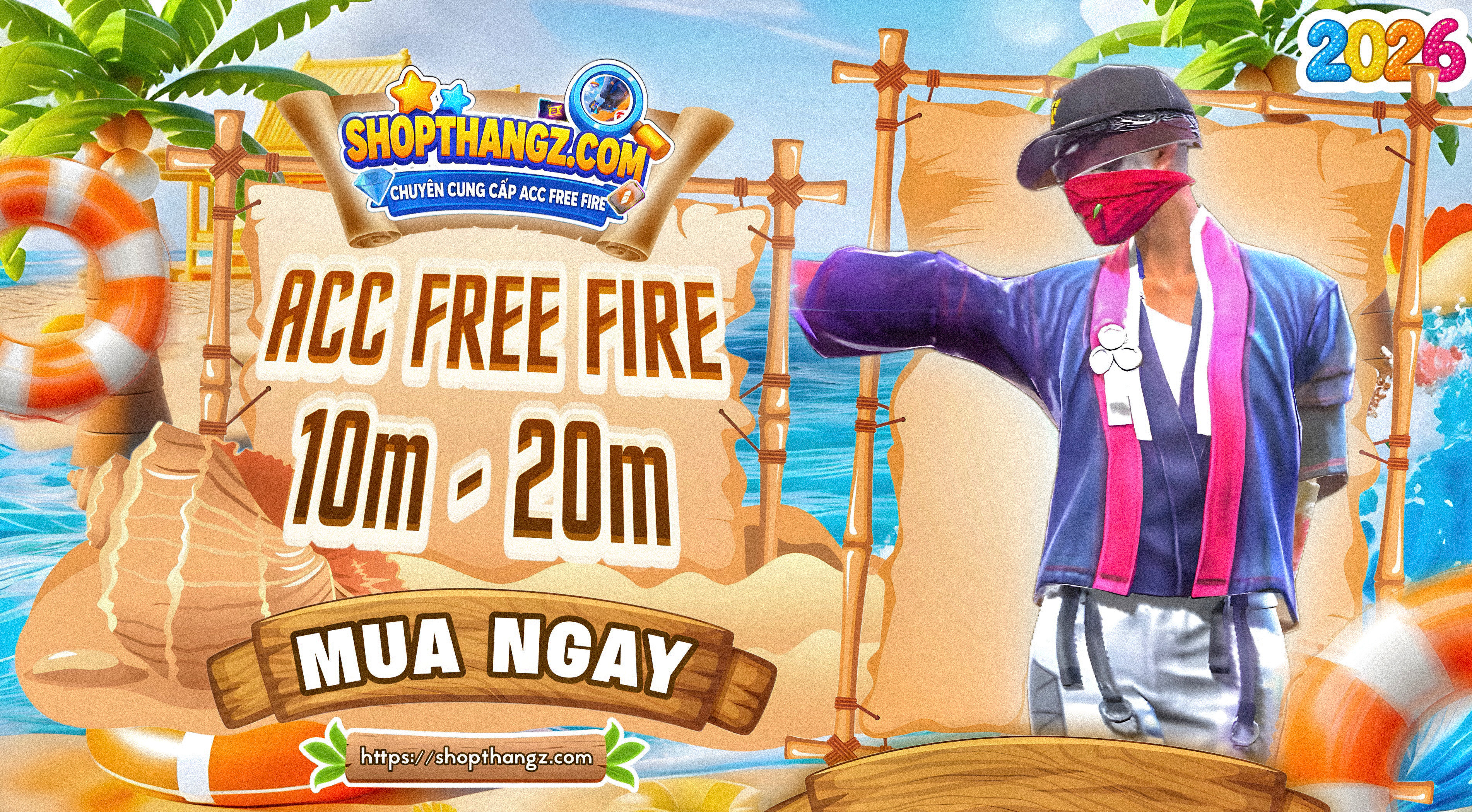 ACC FREE FIRE 10M - 20M