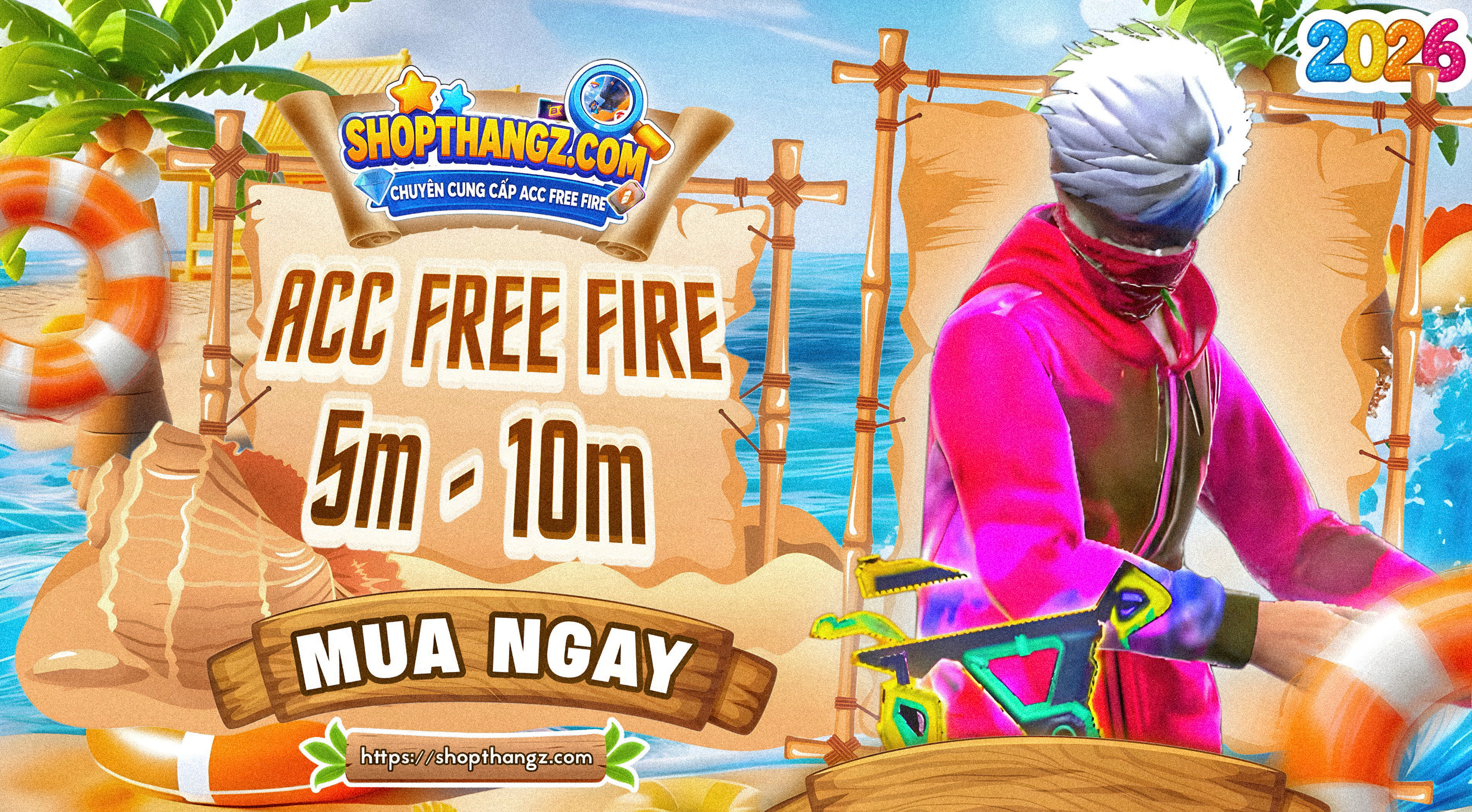 ACC FREE FIRE 5M - 10M